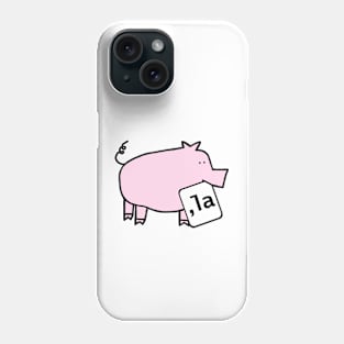 Cute Pig and Comma La Sign for Kamala Harris Phone Case