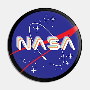 NASA Rainbow logo Pin