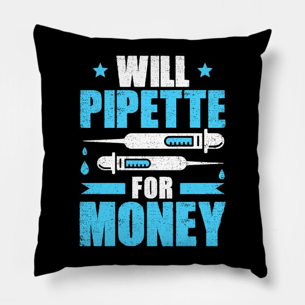 Biochemistry Biochemist Biologist Biology Gift Pillow by Krautshirts