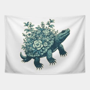 alligator snapping turtle - japanese art style Tapestry