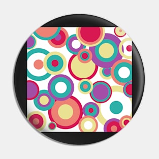 Colorful Circles Pin