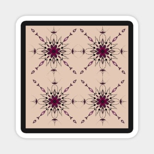 Dot mandala repeat pattern Magnet