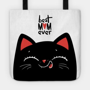 Best mom ever cat Tote