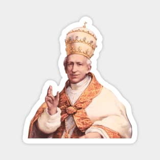 Pope Leo XIII Chromolithograph Portrait Magnet