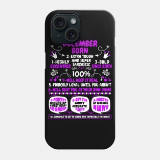 December Born Phone Case