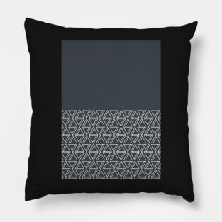 Geo Lines (Grey & White) Pillow