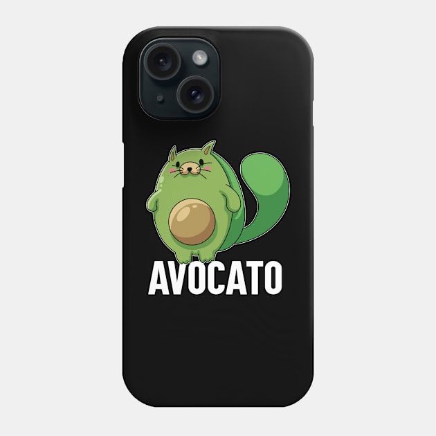 Funny Avocato Vegan Cat Avocado Tee Avogato Fresh Avocado Phone Case by Proficient Tees