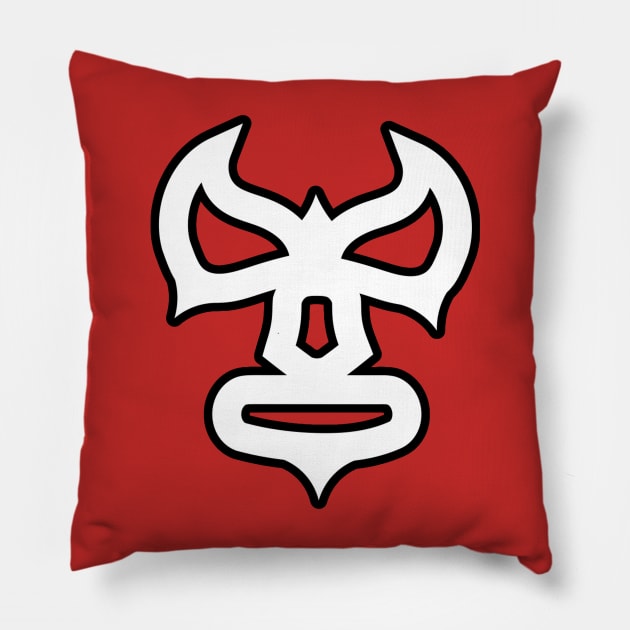 Lucha Mask V1.33 Pillow by C E Richards