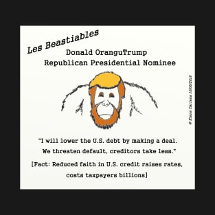 Donald OranguTrump cannot handle debt T-Shirt