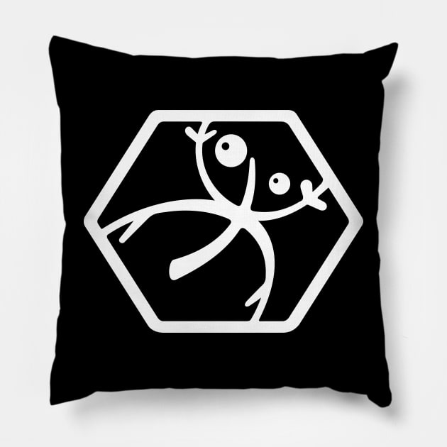 coqui logo 2 Pillow by NOMA17