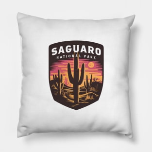 Saguaro National Park Cactus Arizona Sunset Pillow