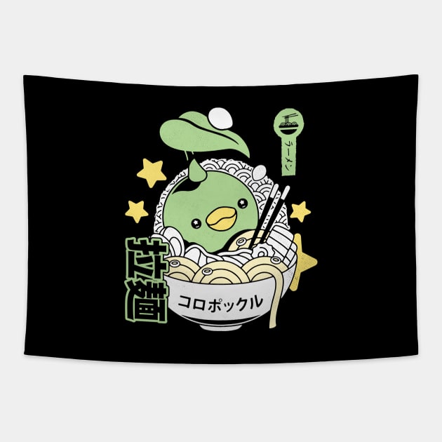 Korpokkur Ramen Aesthetic Tapestry by Lagelantee