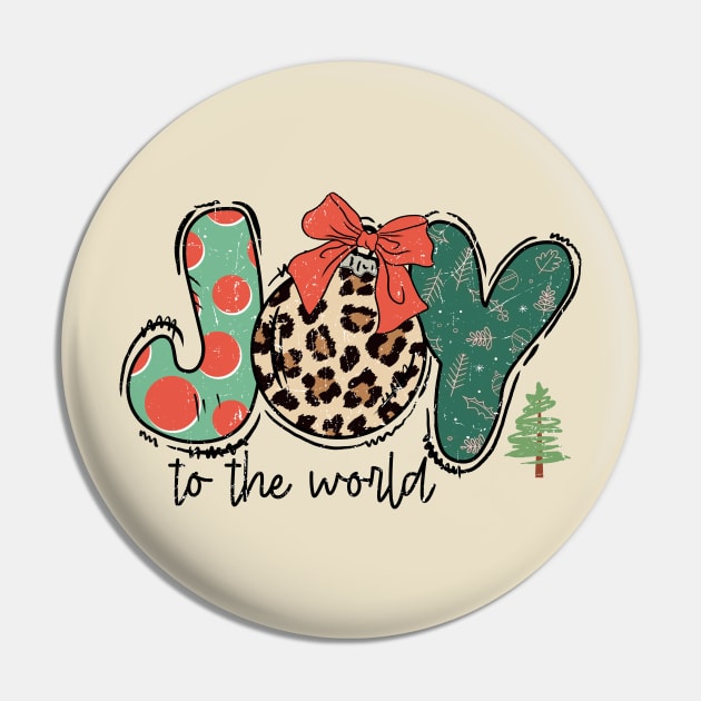 Joy To The World Christmas Pin by Teewyld