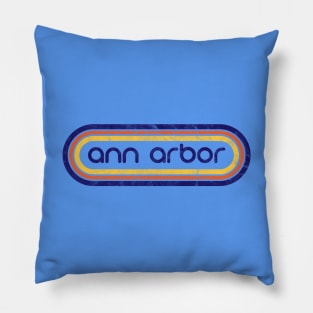 Vintage Ann Arbor Pillow