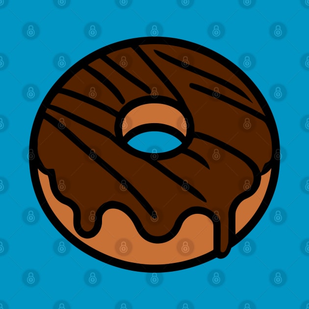 Chocolate Frosted Donut by KayBee Gift Shop