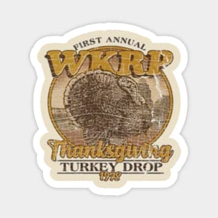 First Annual WKRP Thanksgiving Day Turkey Drop Gift Idea Magnet