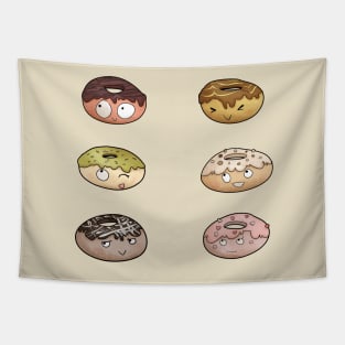Funny cute little doughnuts Tapestry