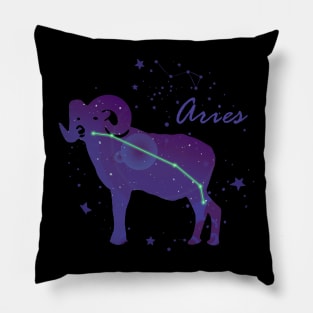 Aries Constellation Pillow