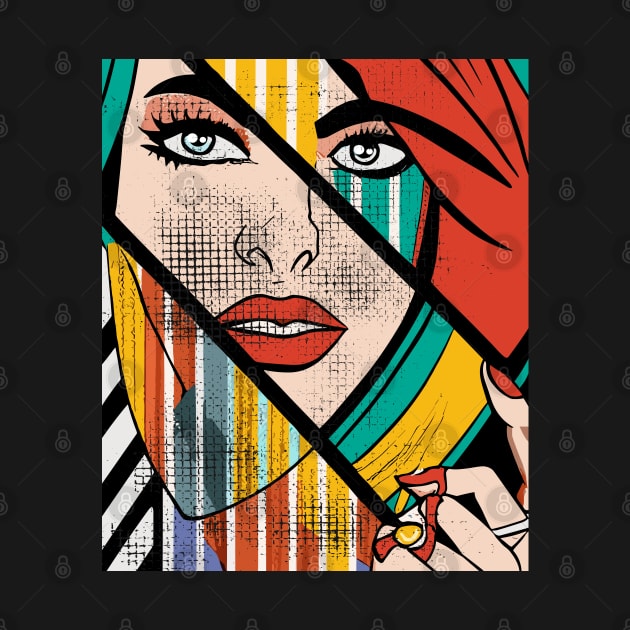 Pop Art Girl by Tezatoons