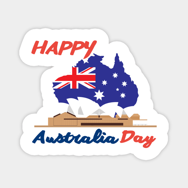 Australia Day Magnet by MPclothes