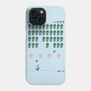 Zombie Unicorn Invaders (black text) Phone Case