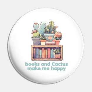 Books with Plants Pin