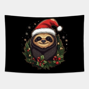 Sloth Christmas Tapestry