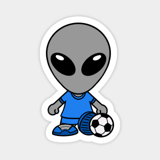 Soccer Football Gray Alien Extraterrestrial Magnet