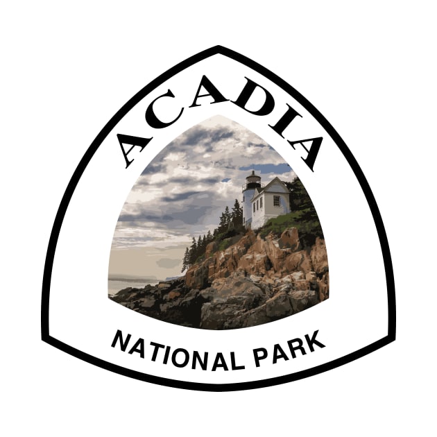 Acadia National Park shield by SlapTheWorld