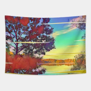 lake in colour Tapestry