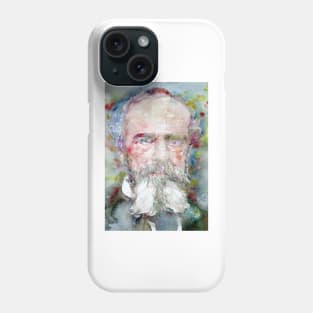 WILLIAM JAMES watercolor portrait .3 Phone Case