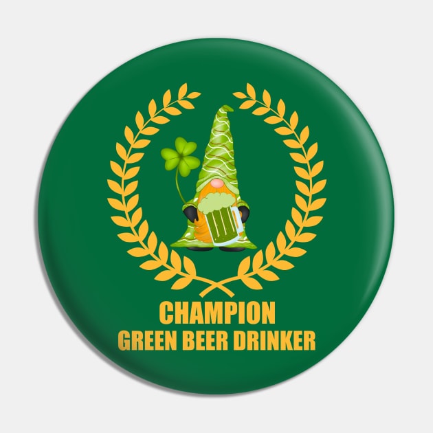 St Patricks Day champion green beer drinker gnome paddys day Pin by Antzyzzz