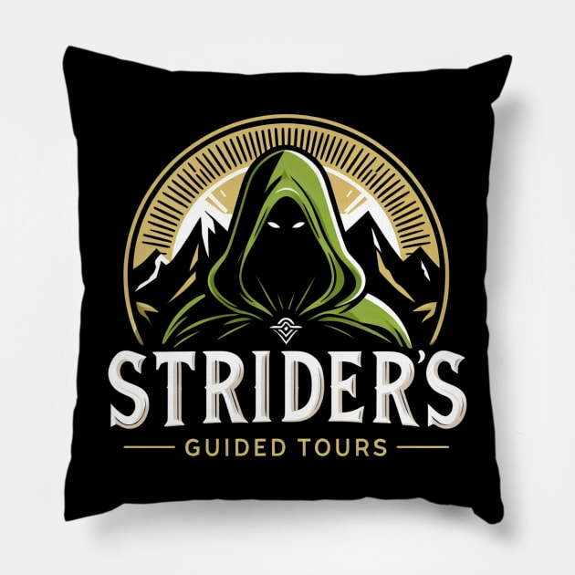 Strider Guided Tours - Hiking - Fantasy Pillow by Fenay-Designs