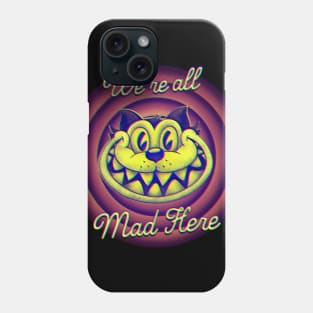 Blacklight Glitch - Cheshire Cat Phone Case