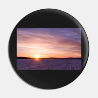 Torne River Sunset Pin