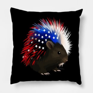 Patriotic Porcupine Pillow