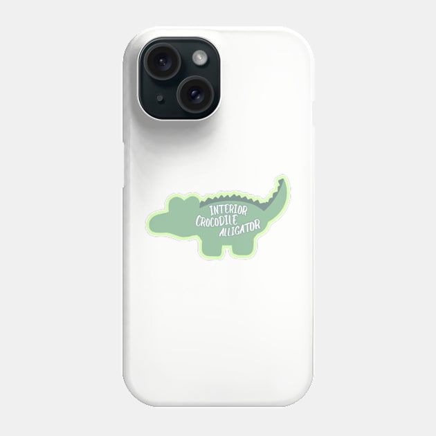 Interior Crocodile Alligator Phone Case by one-broke-kid