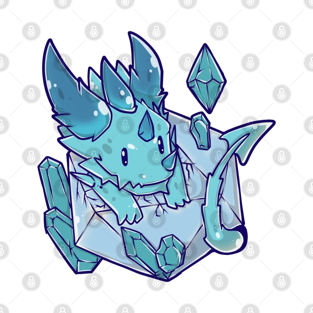 Baby Ice Dragon by MimicGaming