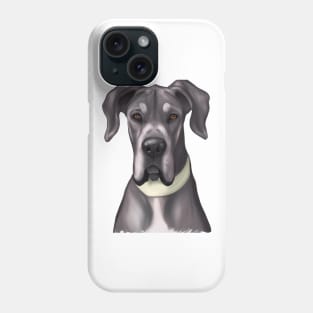 Cute Great Dane Drawing Phone Case