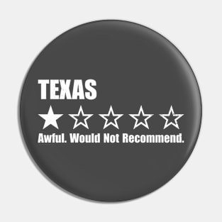 Texas One Star Review Pin