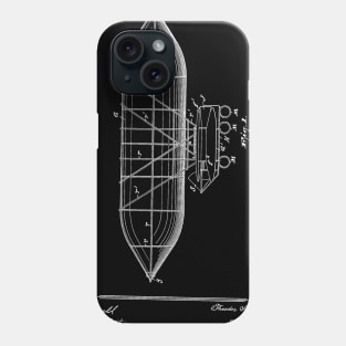 Air Ship Vintage Patent Hand Drawing Phone Case