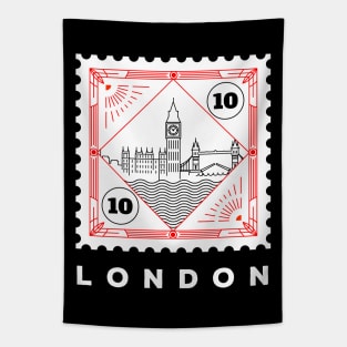 London Stamp Design Tapestry