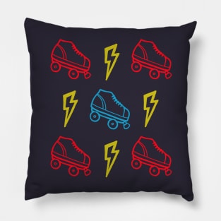 Roller Skates and Lightning Pillow