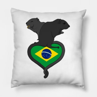 Gerbil Brazil (dark) Pillow