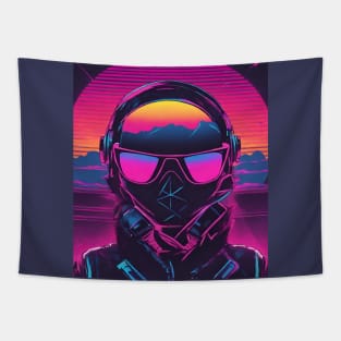 Retro 80s Driver Racer Synthwave Cyberpunk Pop Tapestry