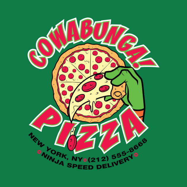 Cowabunga! Pizza Movies TShirt TeePublic