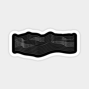 Mountain Wave lines Magnet