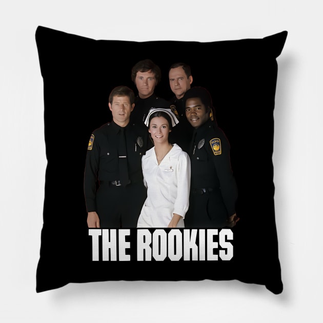 The Rookies - 70s Cop Show V2 Pillow by wildzerouk