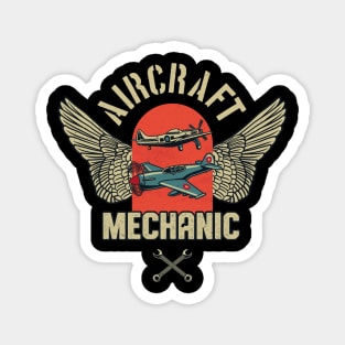 Aircraft Mechanic Aviation Aeromechanics Magnet