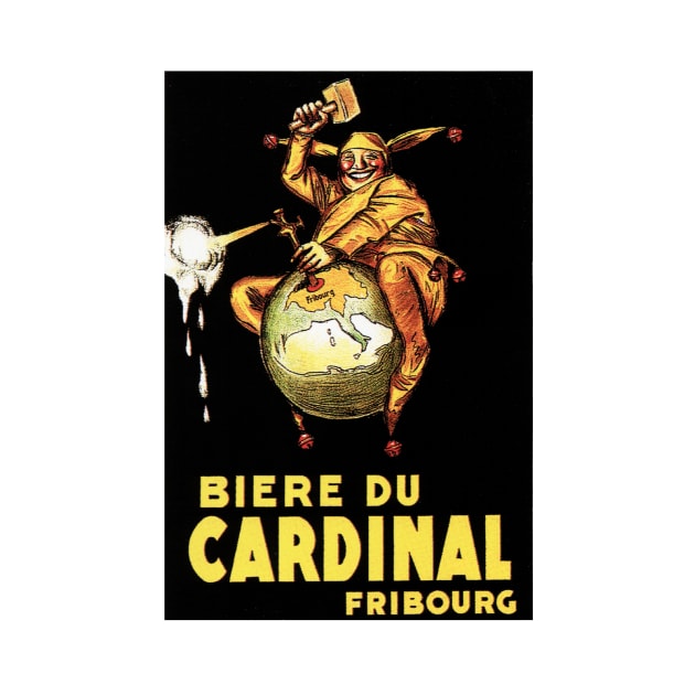 BIERE DU CARDINAL BEER Achille Mauzan Vintage Art Deco by vintageposters